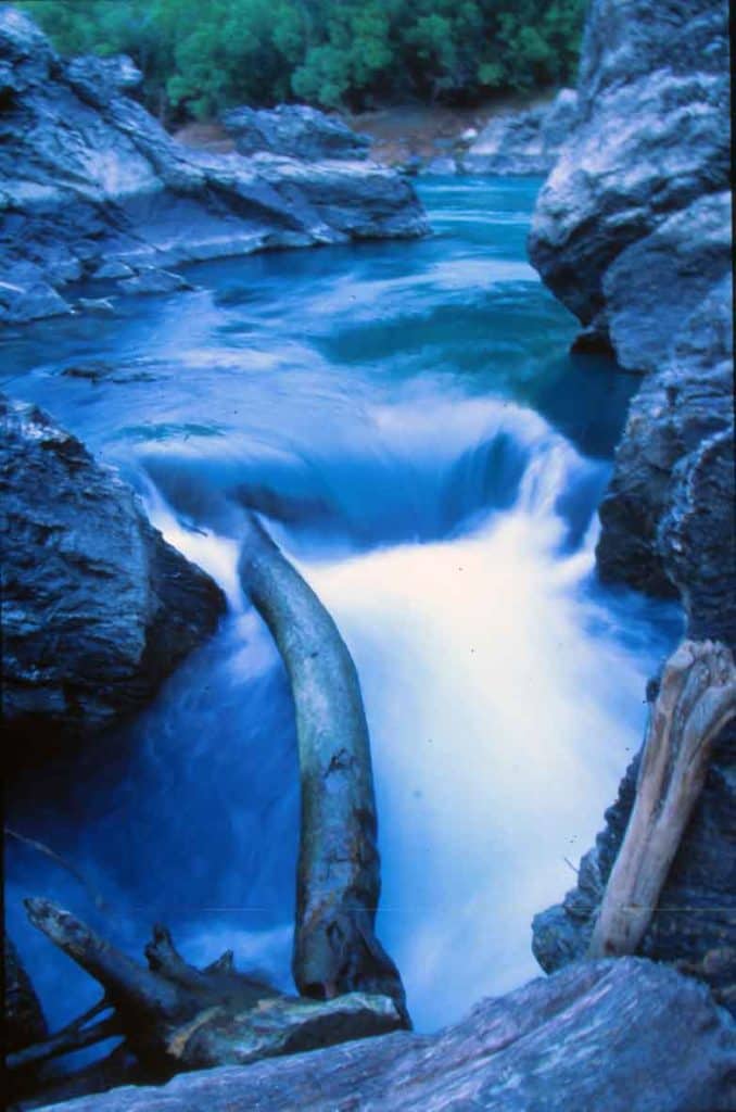 Standing on a rock with the whole Kawarau River roaring underneath!