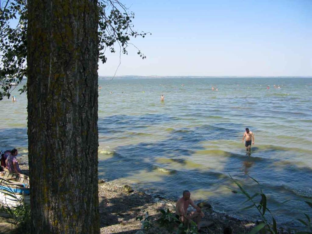 The Sea of Azov, Taganrog, from the Cafe Albatross.