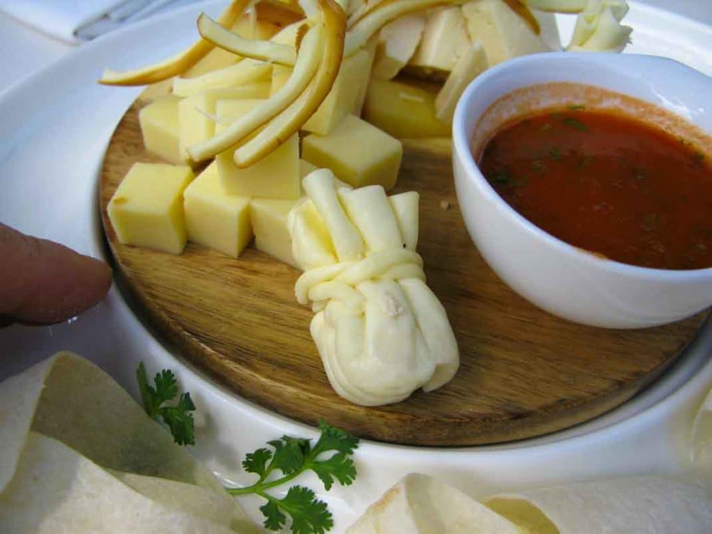 Assorted Caucasian Cheeses, at the Restaurant Pirs, Rostov on Don.