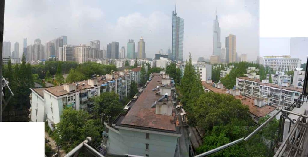 The view from my Nanjing apartment window.