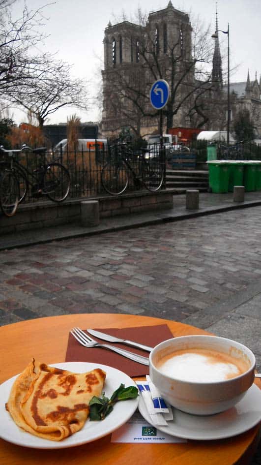  Breakfast in Paris. Yes, you can do it in front of Notre Dame.