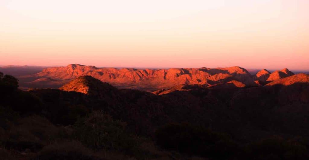 Sunset from Brinkley Bluff.